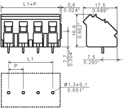 1595770000 Weidmüller PCB Terminal Blocks Image 2