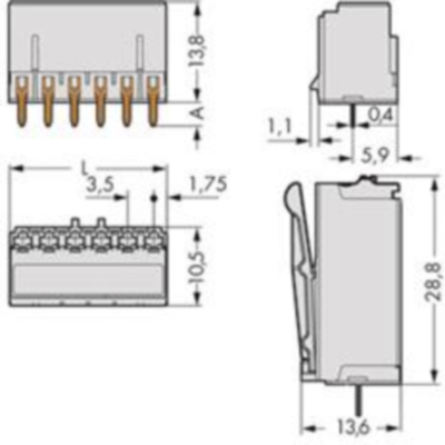 2091-1302 WAGO PCB Connection Systems Image 2