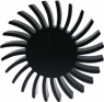 LED heatsink, 2.25 to 0.58 K/W, black anodized