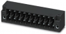 Pin header, 15 pole, pitch 3.5 mm, straight, black, 1874496