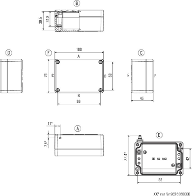 1329650000 Weidmüller General Purpose Enclosures Image 2