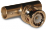 Coaxial adapter, 50 Ω, BNC plug to 2 x BNC socket, T-shape, 112461