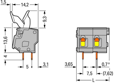 257-510/333-000 WAGO PCB Terminal Blocks Image 2