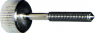 Knurled screw, M3, Ø 10 mm, 15 mm, brass