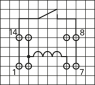 Reed relay, 10 V·A, NO, 0.5 A