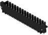 Pin header, 15 pole, pitch 3.5 mm, straight, black, 1291440000
