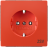 German schuko-style socket, orange, 16 A/250 V, Germany, IP20, 5UB1827