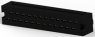 Pin header, 24 pole, pitch 2.54 mm, straight, black, 2-746610-3