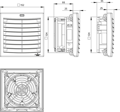 01871.9-30 STEGO Panel-Mount Fans Image 2