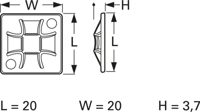 151-10911 HellermannTyton Cable Holders Image 2