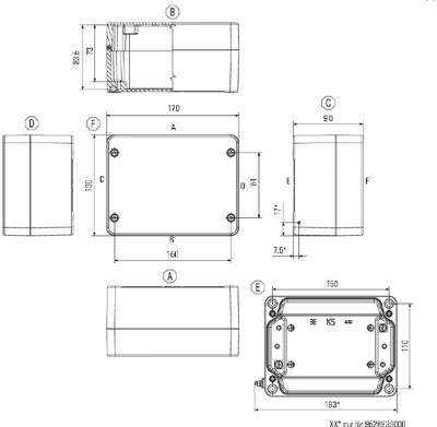 0342400000 Weidmüller General Purpose Enclosures Image 2