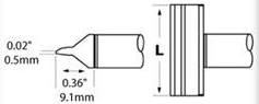 CFV-BL250 METCAL Soldering tips, desoldering tips and hot air nozzles Image 3