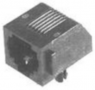 Socket, RJ11/RJ14, 4 pole, 6P4C, Cat 3, solder connection, through hole, 5555165-2