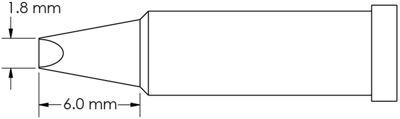 GT4-CH0018P METCAL Soldering tips, desoldering tips and hot air nozzles
