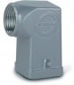 Grommet housing, size HA3, zinc die casting, longitudinal bow locking, IP66/IP68, 19512300