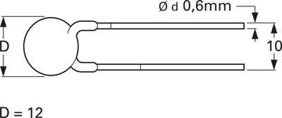 VY1222M47Y5UG6UL0 Vishay Ceramic Capacitors Image 2