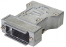 D-Sub connector housing, size: 2 (DA), straight 180°, zinc die casting, silver, 61030011116010