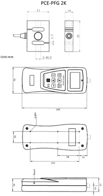 PCE-PFG 2K PCE Instruments Tension, Pressure and Force Testers Image 5