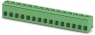 PCB terminal, 15 pole, pitch 5 mm, AWG 26-12, 10 A, screw connection, green, 1755716