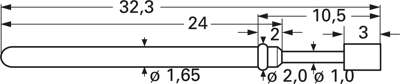 2021-BST-2.25N-AU-0.8 PTR Contact Probes