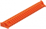 Socket header, 23 pole, pitch 5.08 mm, angled, orange, 232-283/039-000