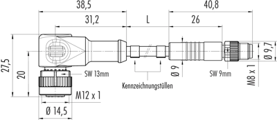 77 3434 3405 50003-0100 binder Sensor-Actuator Cables Image 2