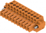 Socket header, 10 pole, pitch 3.5 mm, straight, orange, 1606720000