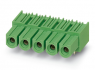 Socket header, 4 pole, pitch 10.16 mm, angled, green, 1969551