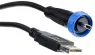 USB 2.0 Adapter cable, USB plug type A to mini USB plug type B, 2 m, black