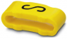 PVC marking sleeve, imprint "S", (L x W) 11.3 x 4.3 mm, yellow, 0826611:S