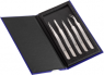 ESD precision tweezers (5 tweezers), uninsulated, antimagnetic, stainless steel, K5HP.NC