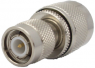 Coaxial adapter, 50 Ω, TNC plug to N plug, straight, 242133