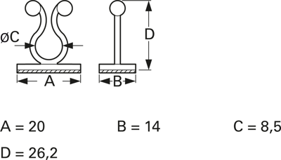 6554AA00AS fastpoint Cable Holders Image 2