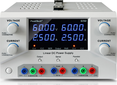 P 6192 PeakTech Bench Power Supplies and Loads Image 1