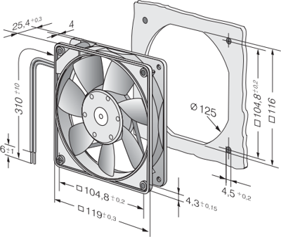 4414 FM ebm-papst Axial Fans Image 2