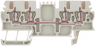 Through terminal block, spring balancer connection, 0.5-1.5 mm², 4 pole, 17.5 A, 6 kV, dark beige, 1775580000