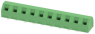 PCB terminal, 10 pole, pitch 7.62 mm, AWG 26-16, 16 A, screw connection, green, 1718689