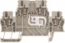 Multi level terminal block, spring balancer connection, 0.5-1.5 mm², 17.5 A, 6 kV, dark beige, 1791130000