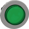 Front element, illuminable, groping, waistband round, green, mounting Ø 30.5 mm, ZB4FH33