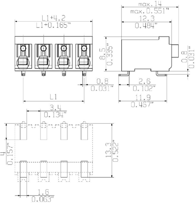 1473780000 Weidmüller PCB Terminal Blocks Image 3