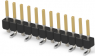 Pin header, 12 pole, pitch 2.54 mm, straight, black, 1-1241150-2
