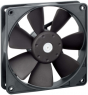 DC axial fan, 12 V, 119 x 119 x 25.4 mm, 114 m³/h, 30 dB, slide bearing, ebm-papst, 4412 F/2 GML