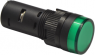 LED signal light, 230 V (AC), green, Mounting Ø 16 mm, LED number: 1