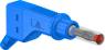 4 mm plug, screw connection, 1.0 mm², CAT II, blue, 66.9327-23