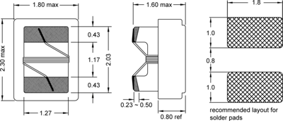 0805AS-010J-01 Fastron Fixed Inductors Image 2