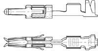 185158-1 AMP Crimp Contacts