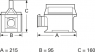 Isolating transformer in enclosure, 160 V·A, 230 V, 0.7 A