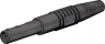 4 mm plug, solder connection, CAT II, black, 22.2672-21