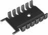 Finger shaped heatsink, 35.6 x 22 x 6.7 mm, 21 K/W, black anodized