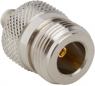 Coaxial adapter, 50 Ω, N socket to SMA socket, straight, 242115